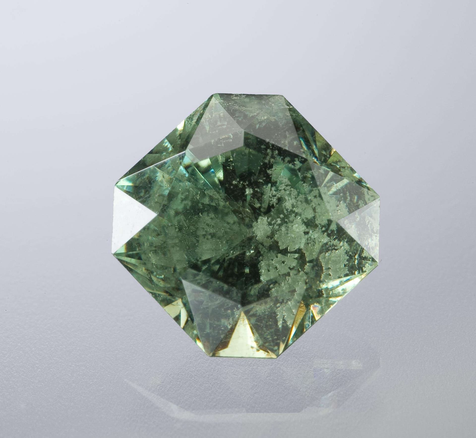 demantoid garnet - cushion cut, Madagascar