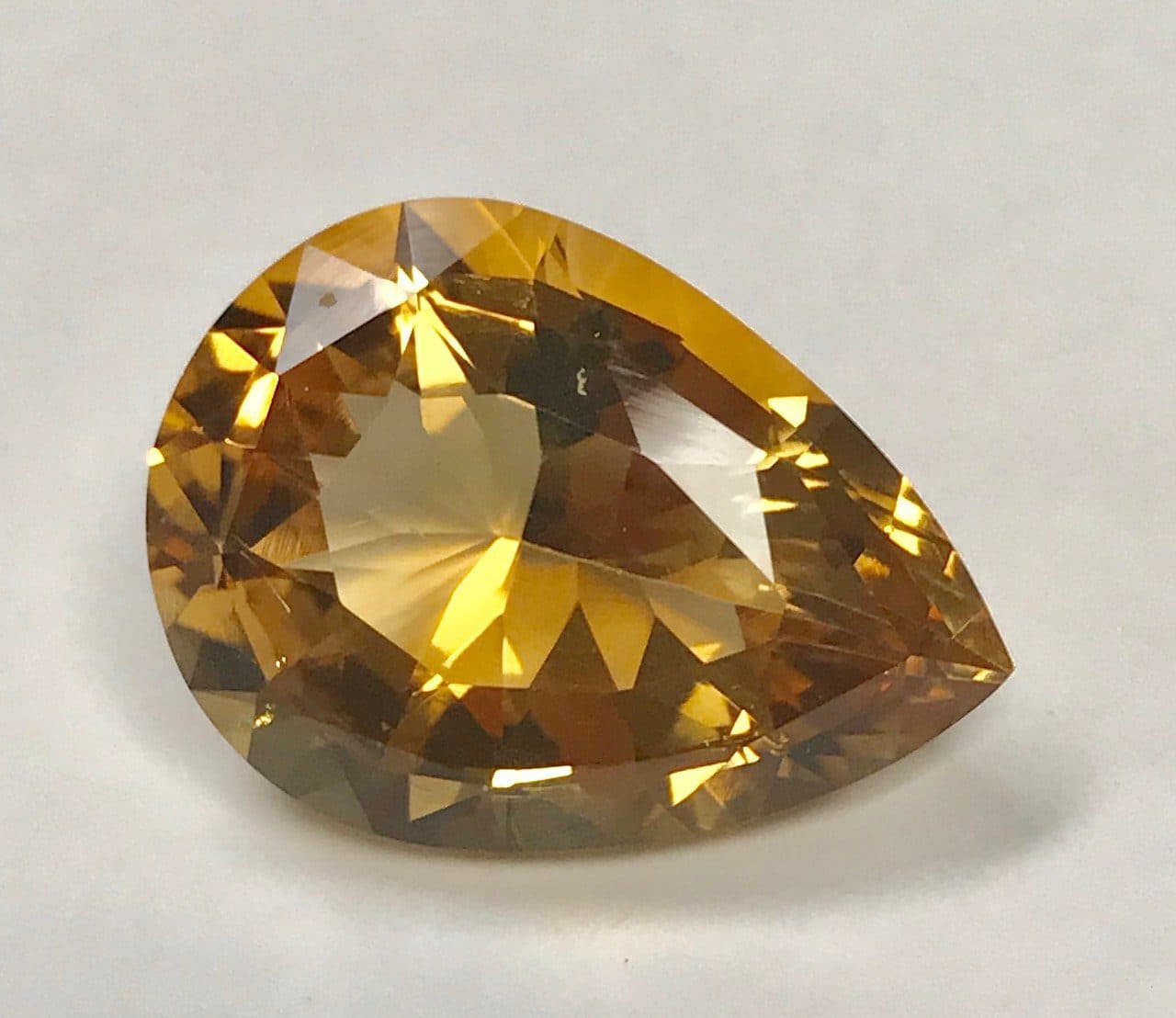 pear-cut citrine