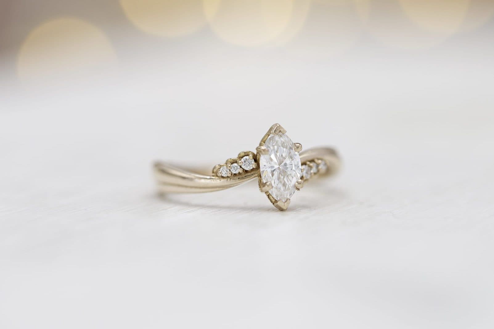 marquise diamond rose gold