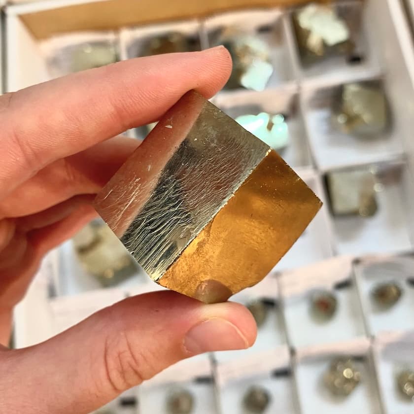 pyrite crystal - sulfides