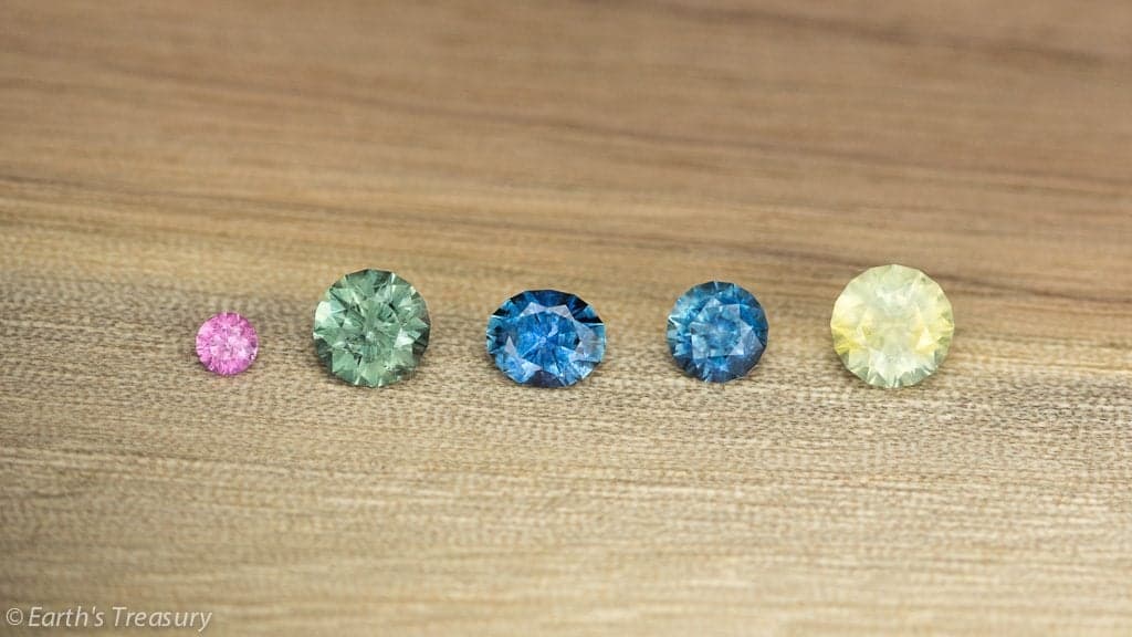 montana sapphires and yogo sapphires - treated and untreated