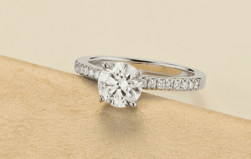 With Clarity Diamond Engagement Ring