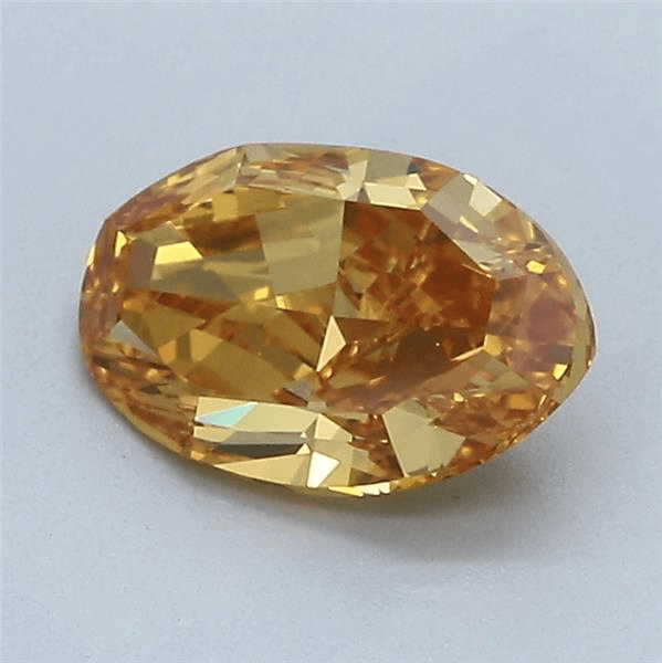 1.38-Carat Vivid Yellowish Orange Oval Diamond by Blue Nile