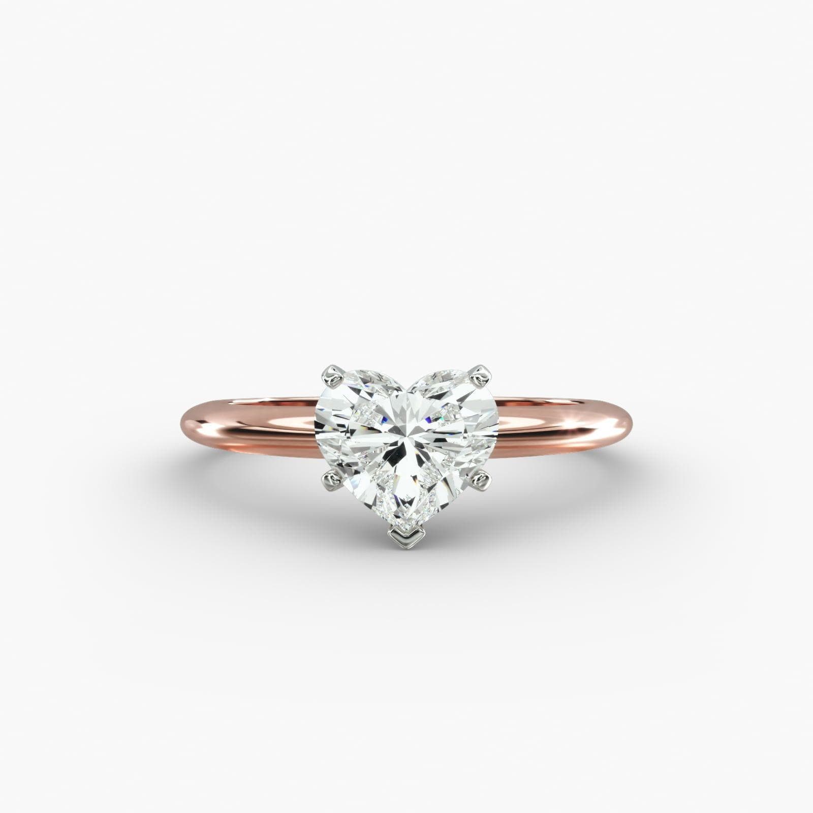 Classic Four Prong Solitaire Engagement Ring in 14K Rose Gold Blue Nile